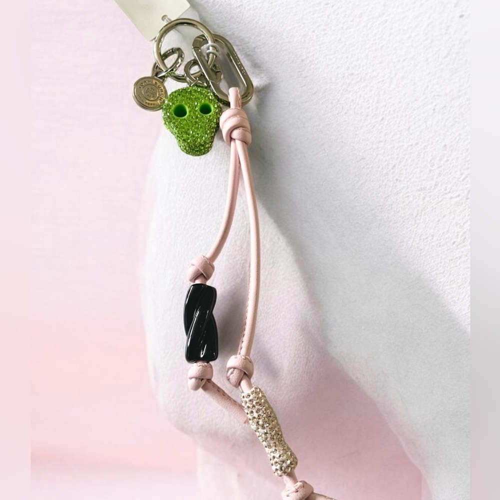 NWT TORY BURCH PICK & MIX CRYSTAL SKULL BONBON PURSE CHARM KEY FOB - Picture 8 of 10